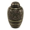 Black and Gold Cremation Urn