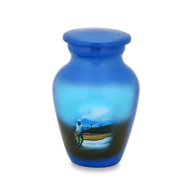 Cremation urns for fisherman